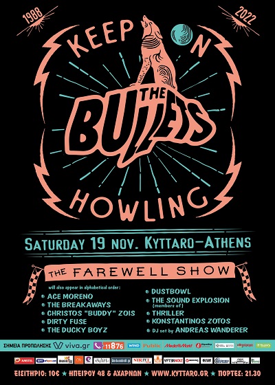 The Bullets live "The Farewell show" στο Kyttaro το Σάββατο 19 Νοεμβρίου